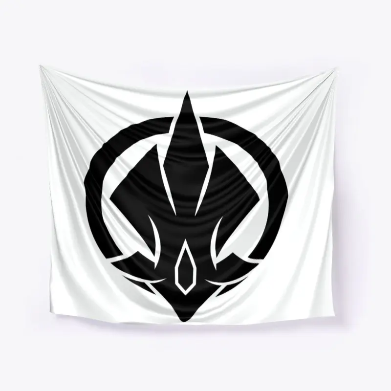 Black Logo Standard Wall Tapestry